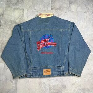 Vintage planet hollywood jean jacket